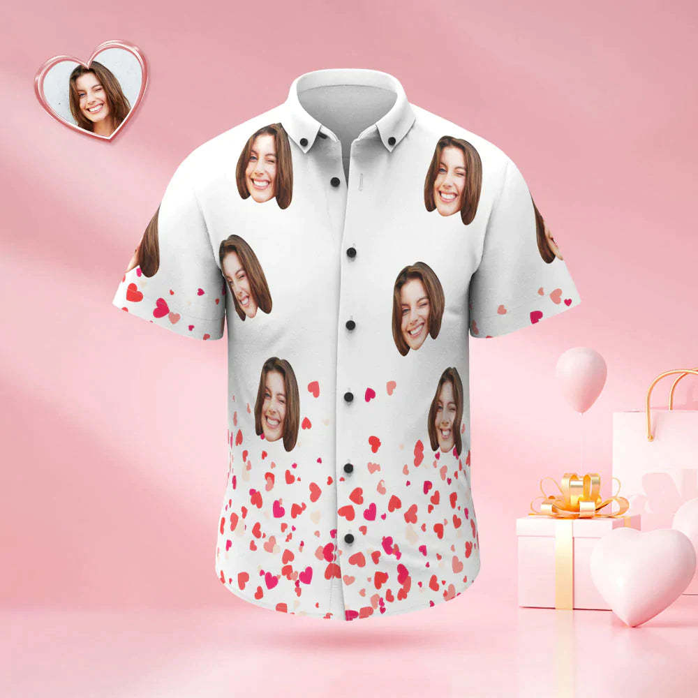 Custom Face Men's Hawaiian Shirt I'm Yours No Refunds Hawaiian Shirt Valentine's Day Gifts - My Photo Socks AU