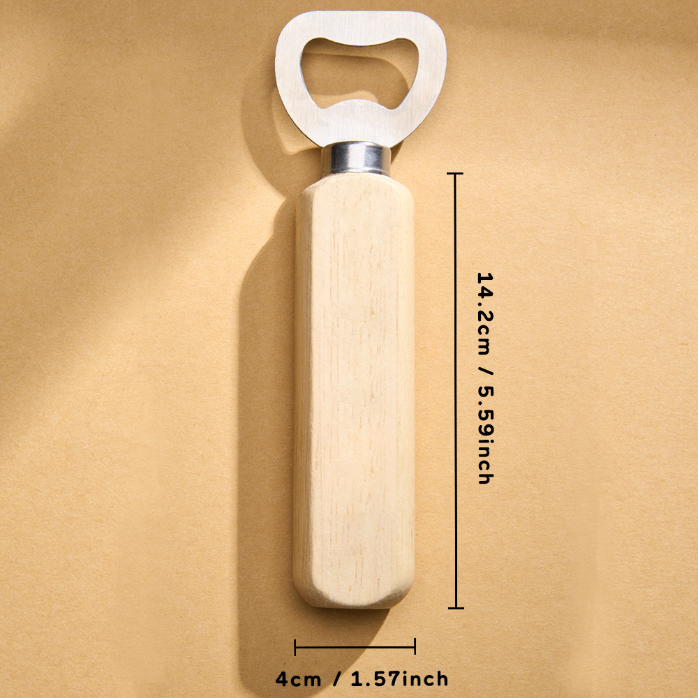 Personalised Bottle Opener Your Text Here 1 Wooden Bottle Opener Laser Engraved Birthday Christmas Gift For Him