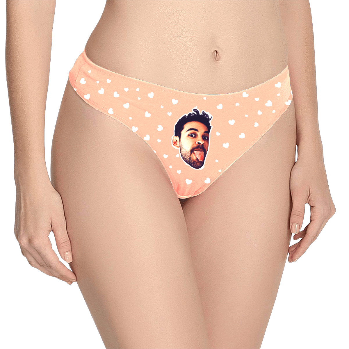 Women's Custom Face Thong Panty - Sweet Heart