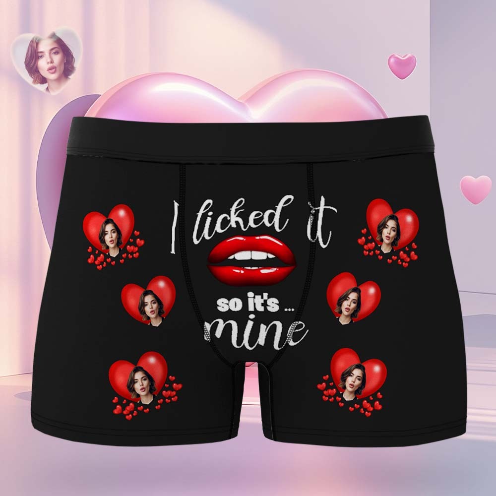 Custom Mens Face Boxer Cupid Love Heart Personalized Face Boxers Valentines Day Underwear - MyPhotoSocksAu