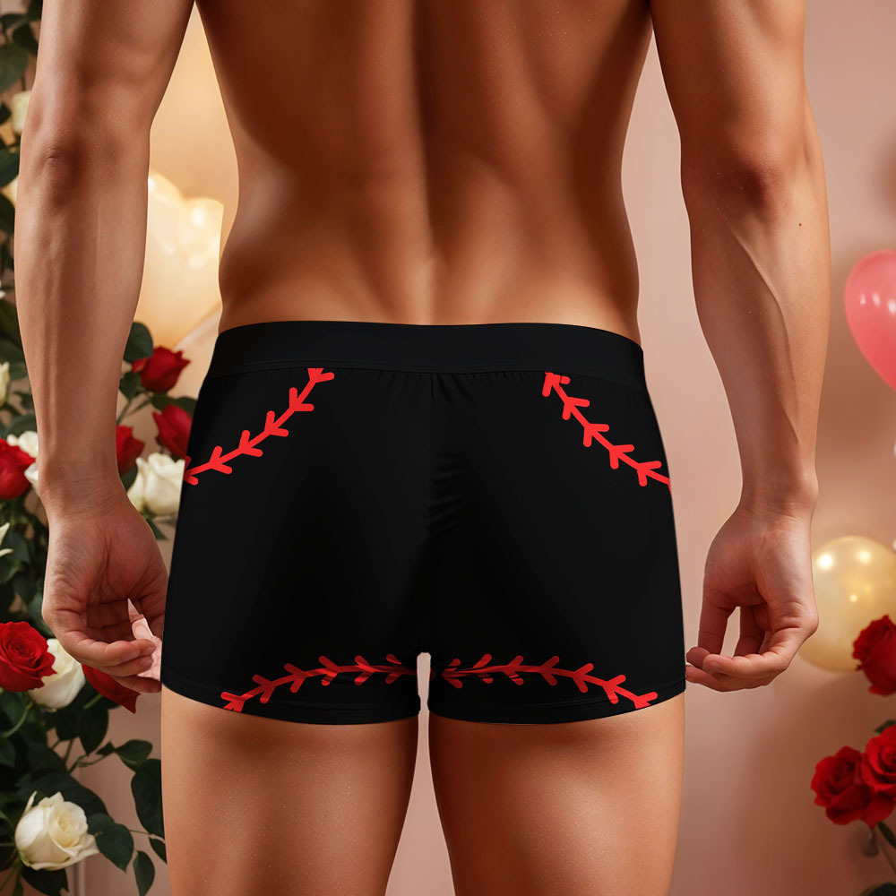 Custom Face Men's Boxer In Fingerprint Recognition Underwear Gifts for Husband Boxer - MyPhotoSocksAu