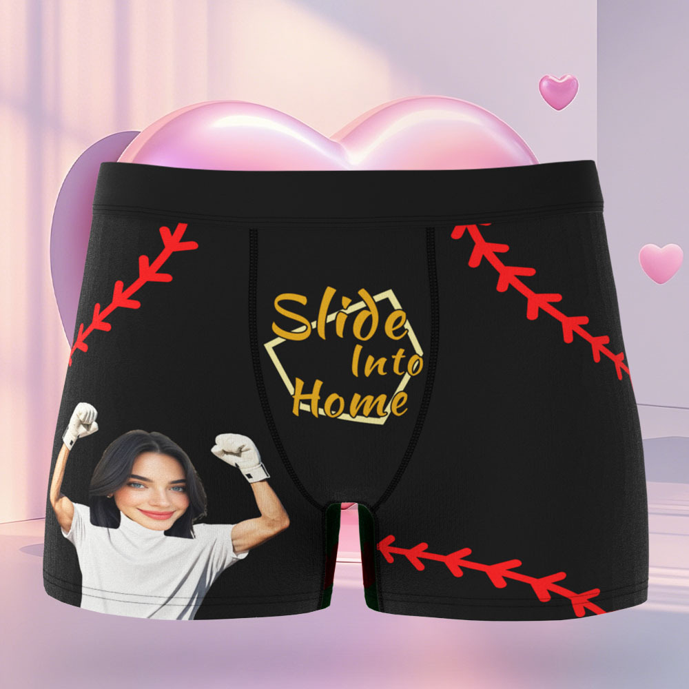 Custom Face Men's Boxer In Fingerprint Recognition Underwear Gifts for Husband Boxer - MyPhotoSocksAu