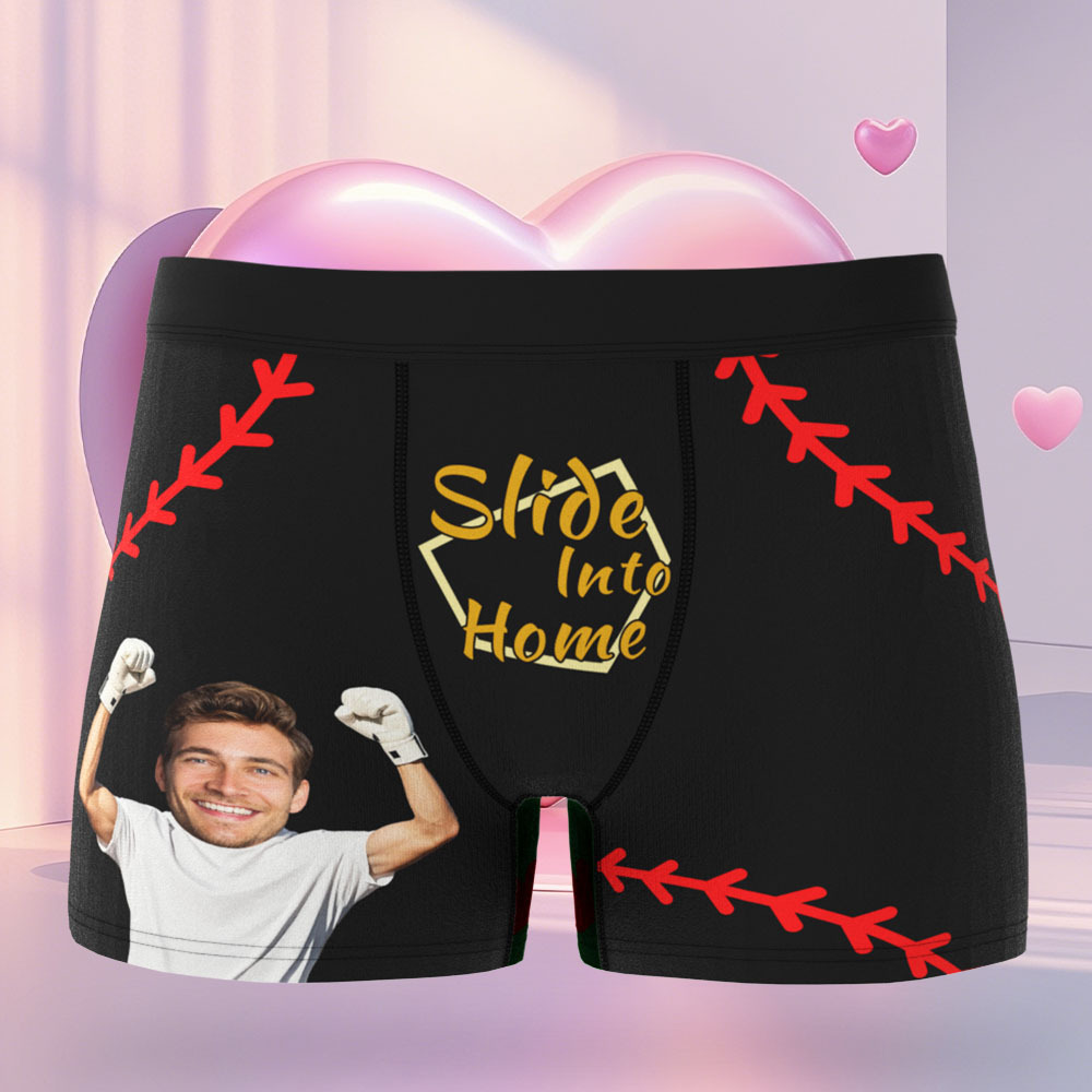 Custom Face Men's Boxer In Fingerprint Recognition Underwear Gifts for Husband Boxer - MyPhotoSocksAu