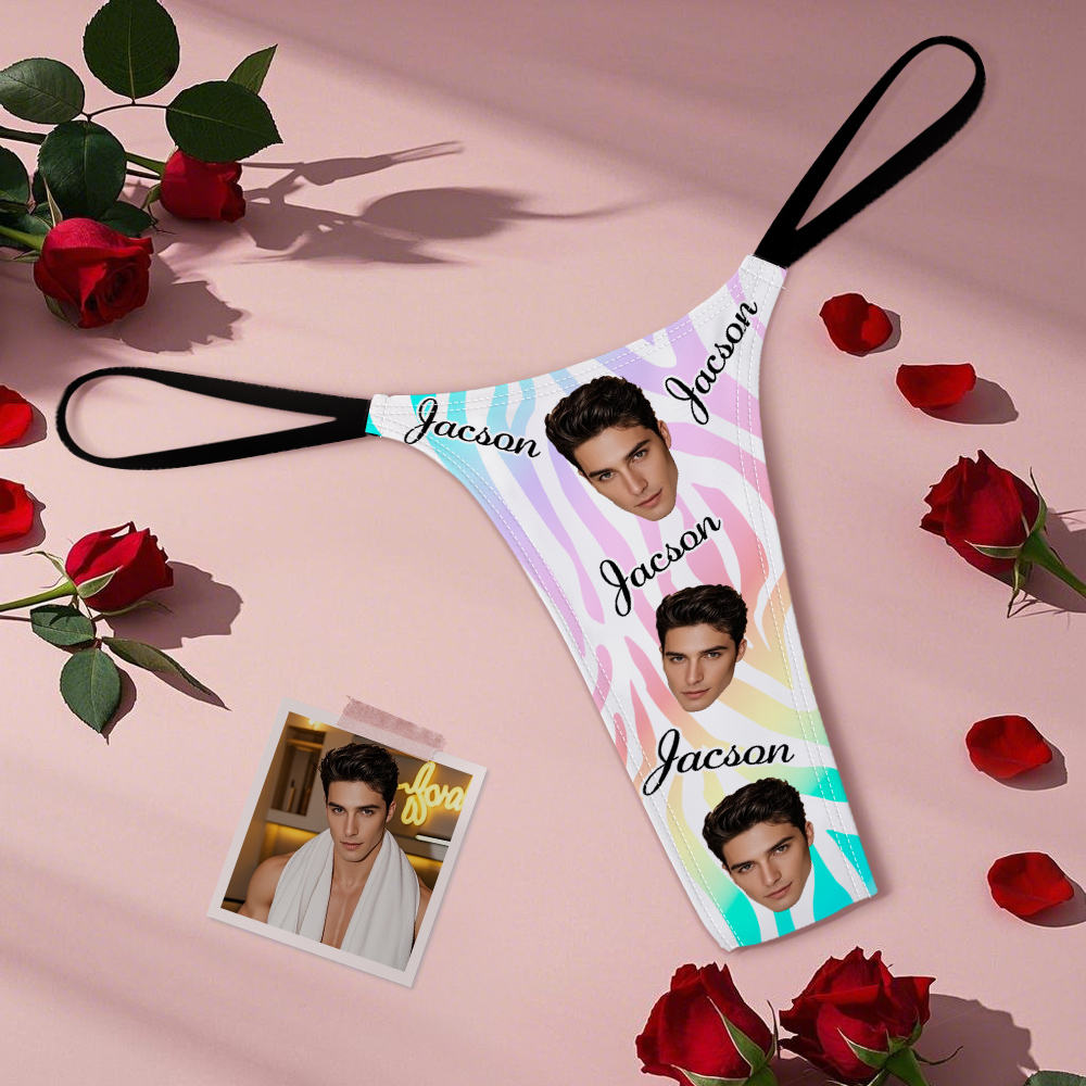 Custom Thongs Face Mash Photo Panties Funny Underwear Briefs - MyPhotoSocksAu