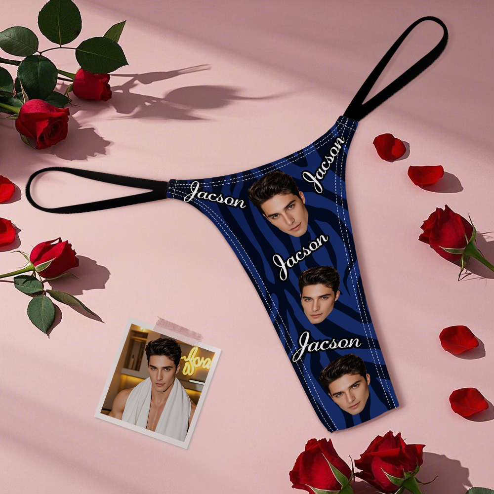 Custom Thongs Face Mash Photo Panties Funny Underwear Briefs - MyPhotoSocksAu