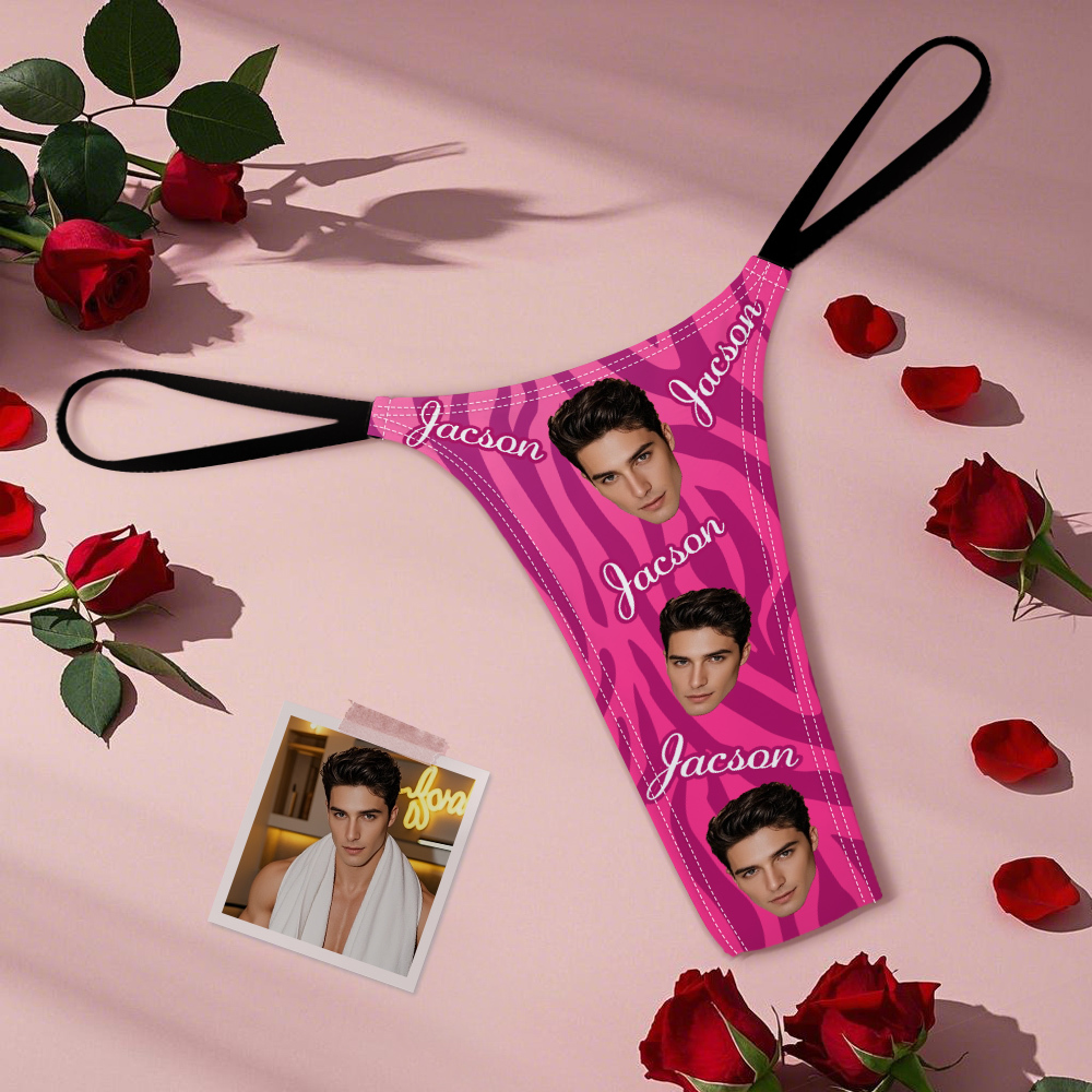 Custom Thongs Face Mash Photo Panties Funny Underwear Briefs - MyPhotoSocksAu