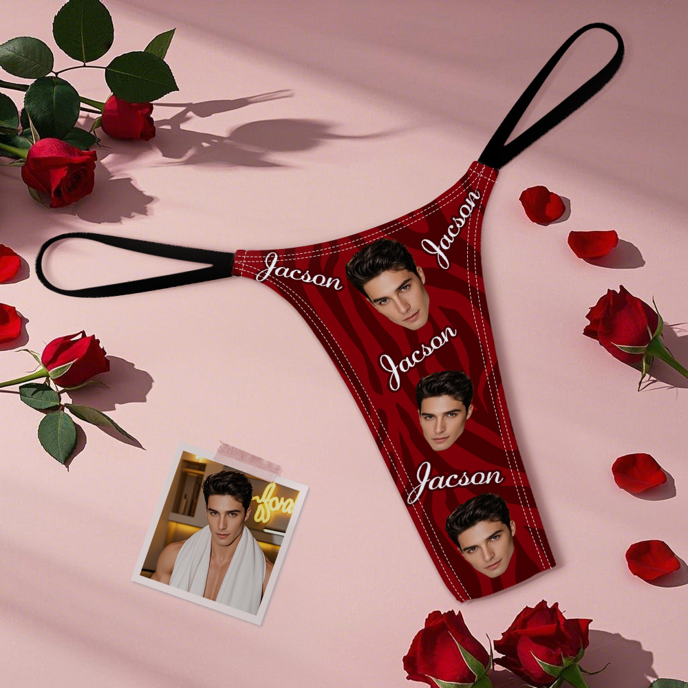 Custom Thongs Face Mash Photo Panties Funny Underwear Briefs - MyPhotoSocksAu