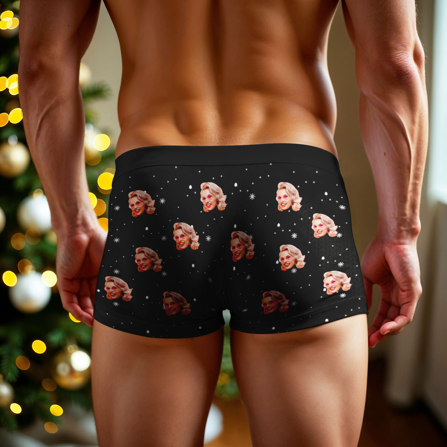 Personalized Face Boxer Men Underwear Christmas Gift Only Can Jingle My Bells Bananas Personalized Photo Funny Men Boxer Gift - MyPhotoSocksAu