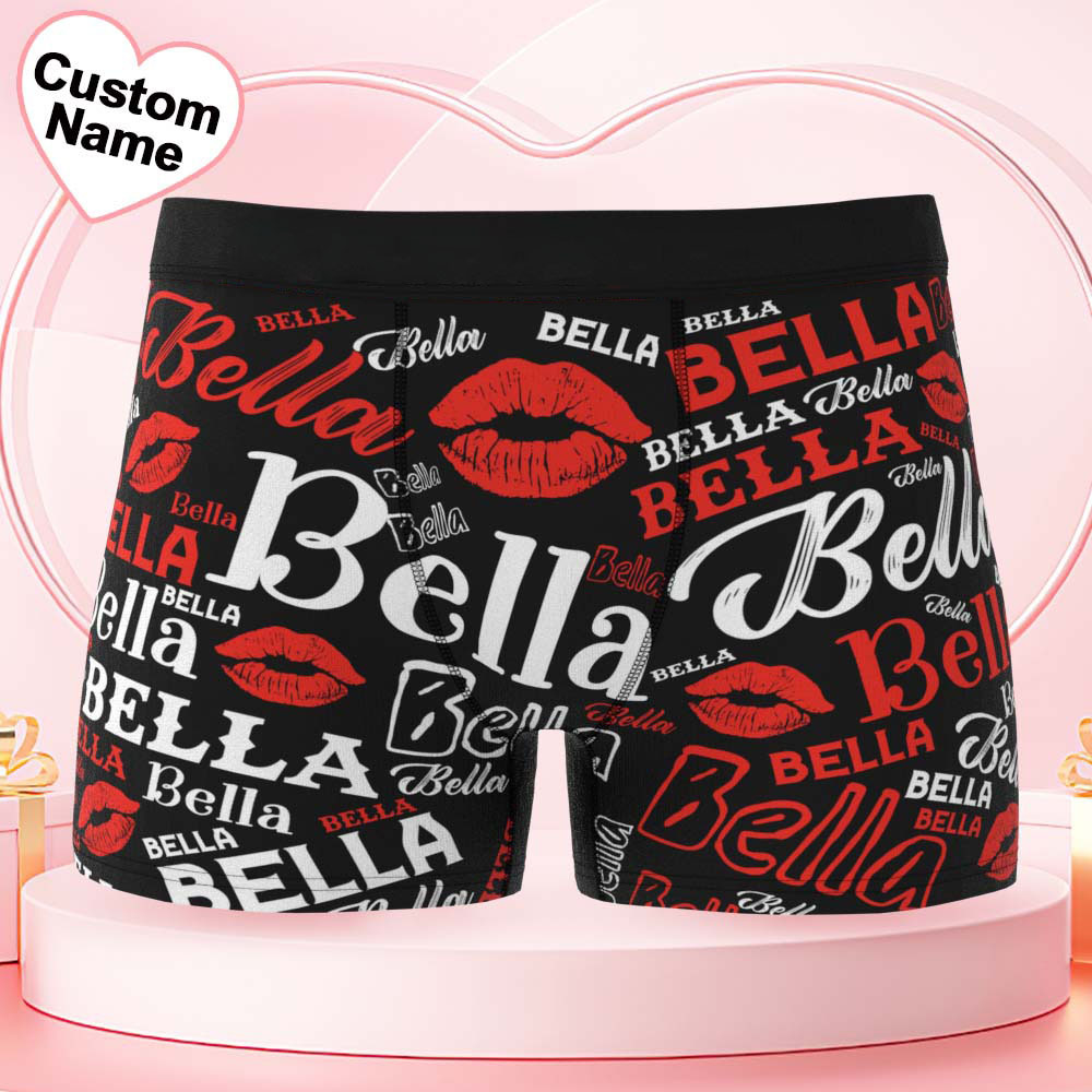 Custom Men's Underwear Personalized Name Men's Boxer Briefs - MyPhotoSocksAu
