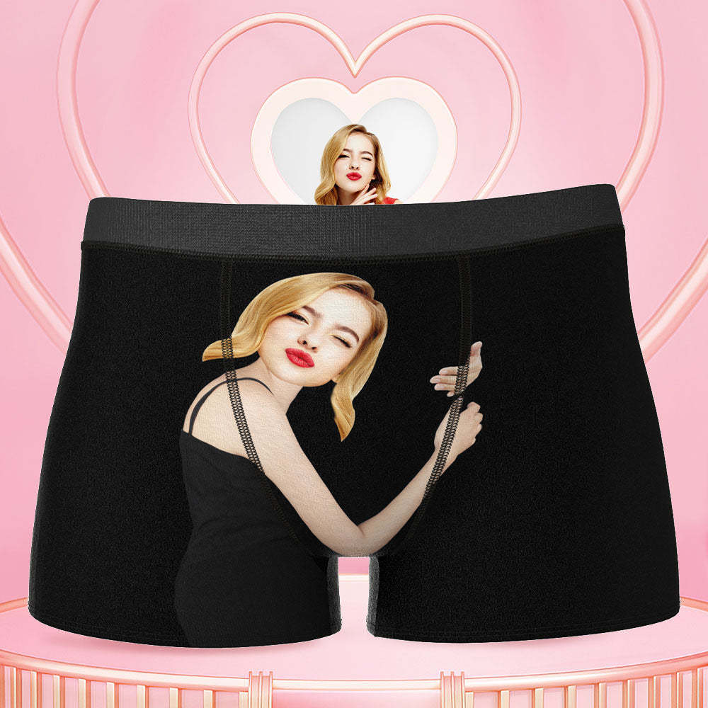 Custom Love Hug Boxer Shorts - Light Skin