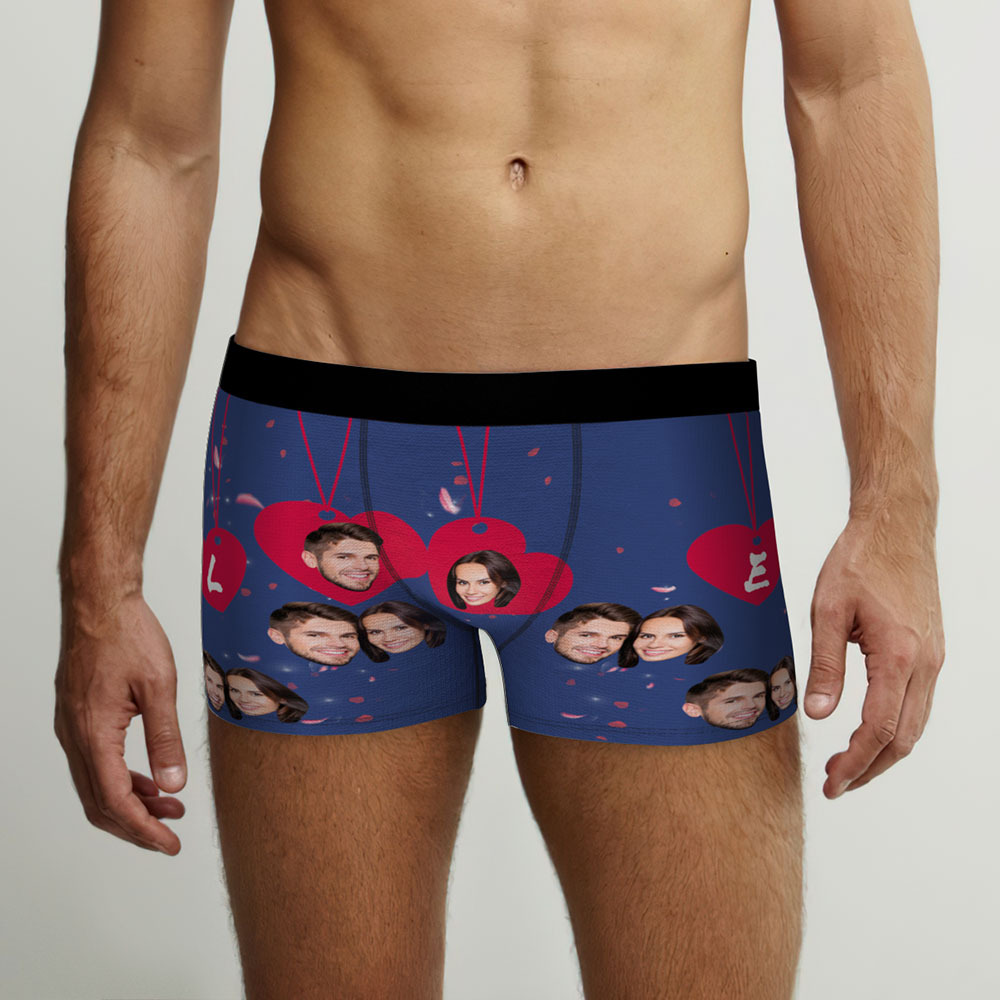 Custom Face Love Boxer Personalized Valentine's Day Gifts - My Photo Socks AU