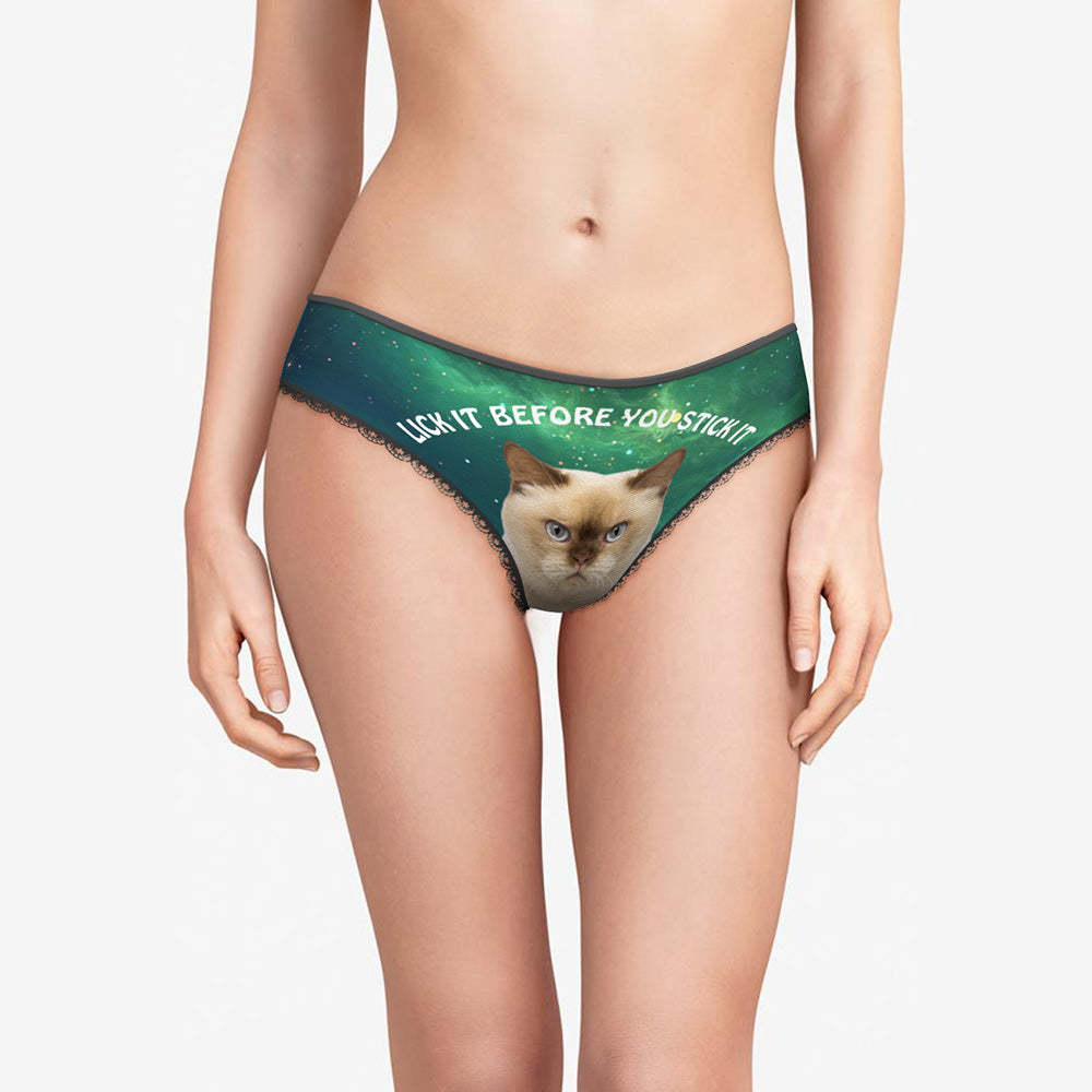 Custom Face Women's Panties Sexy Funny Naughty Animal Gifts For Her - My Photo Socks AU