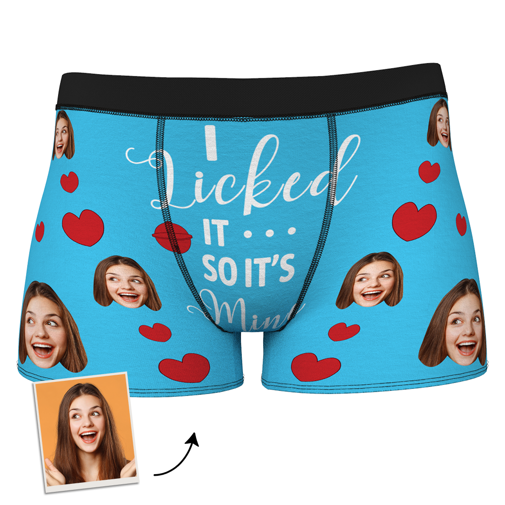 Custom Face Boxer Shorts - I Licked It