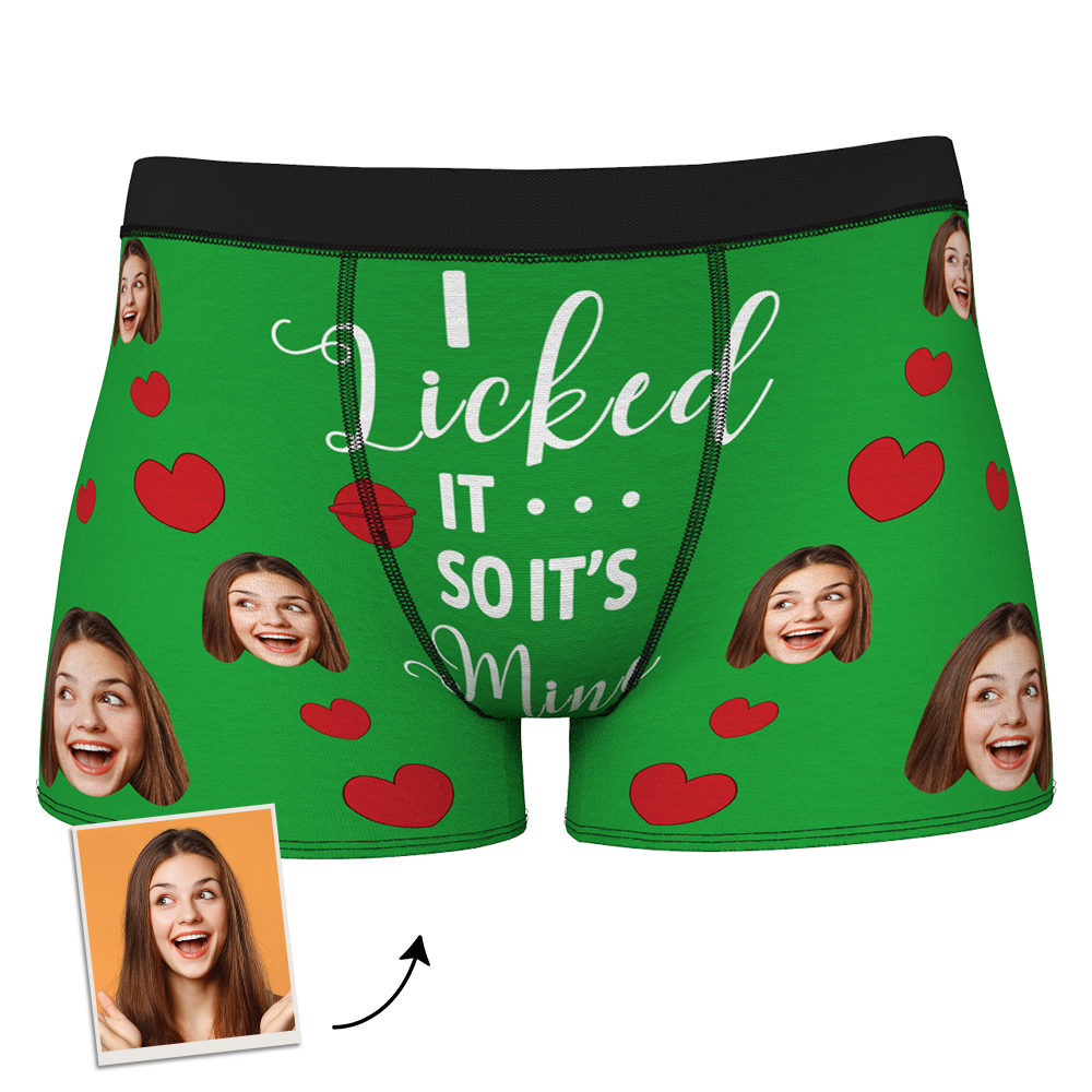 Custom Face Boxer Shorts - I Licked It