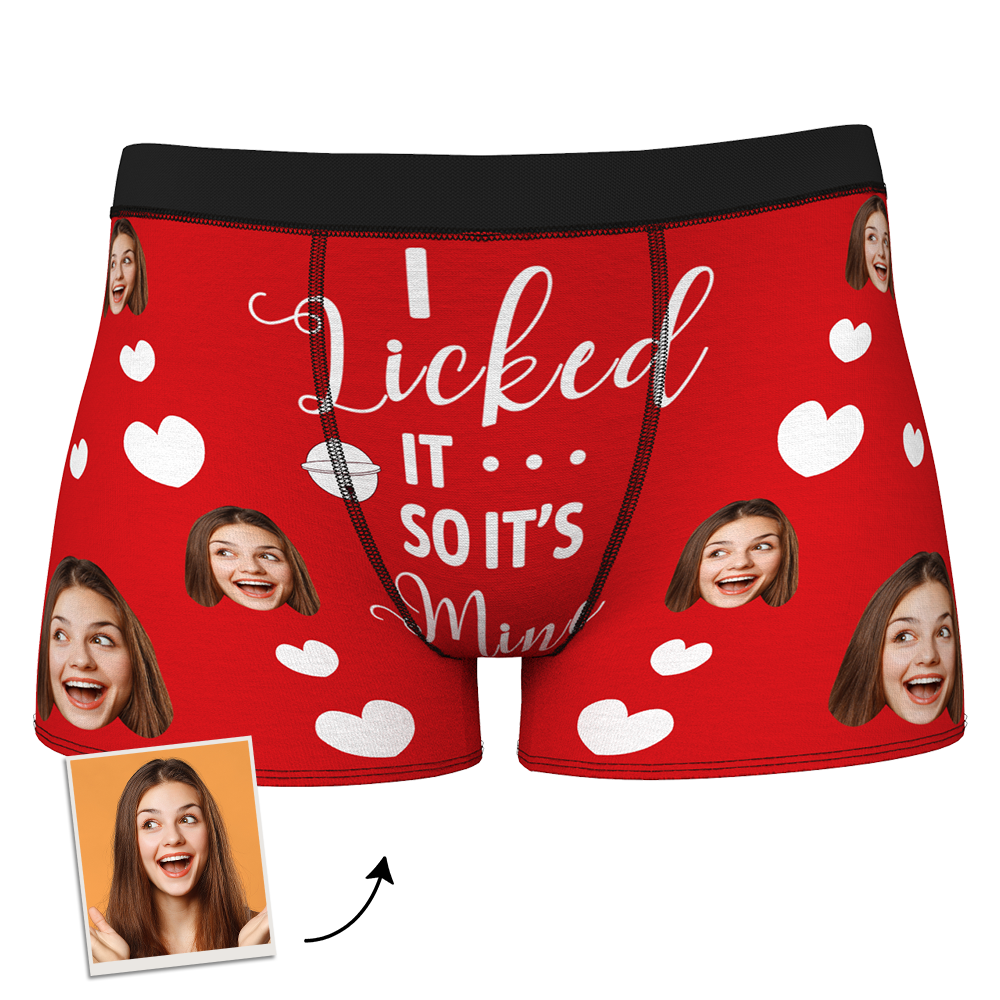 Custom Face Boxer Shorts - I Licked It
