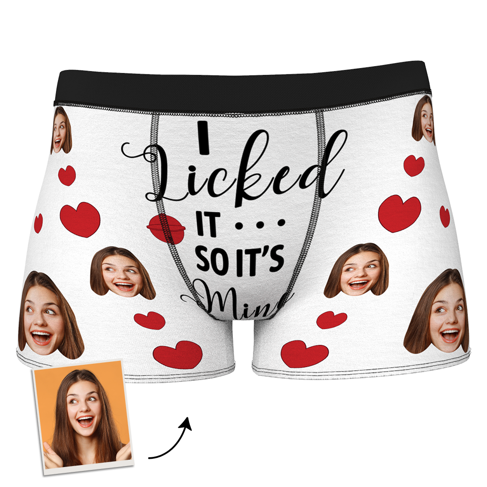 Custom Face Boxer Shorts - I Licked It