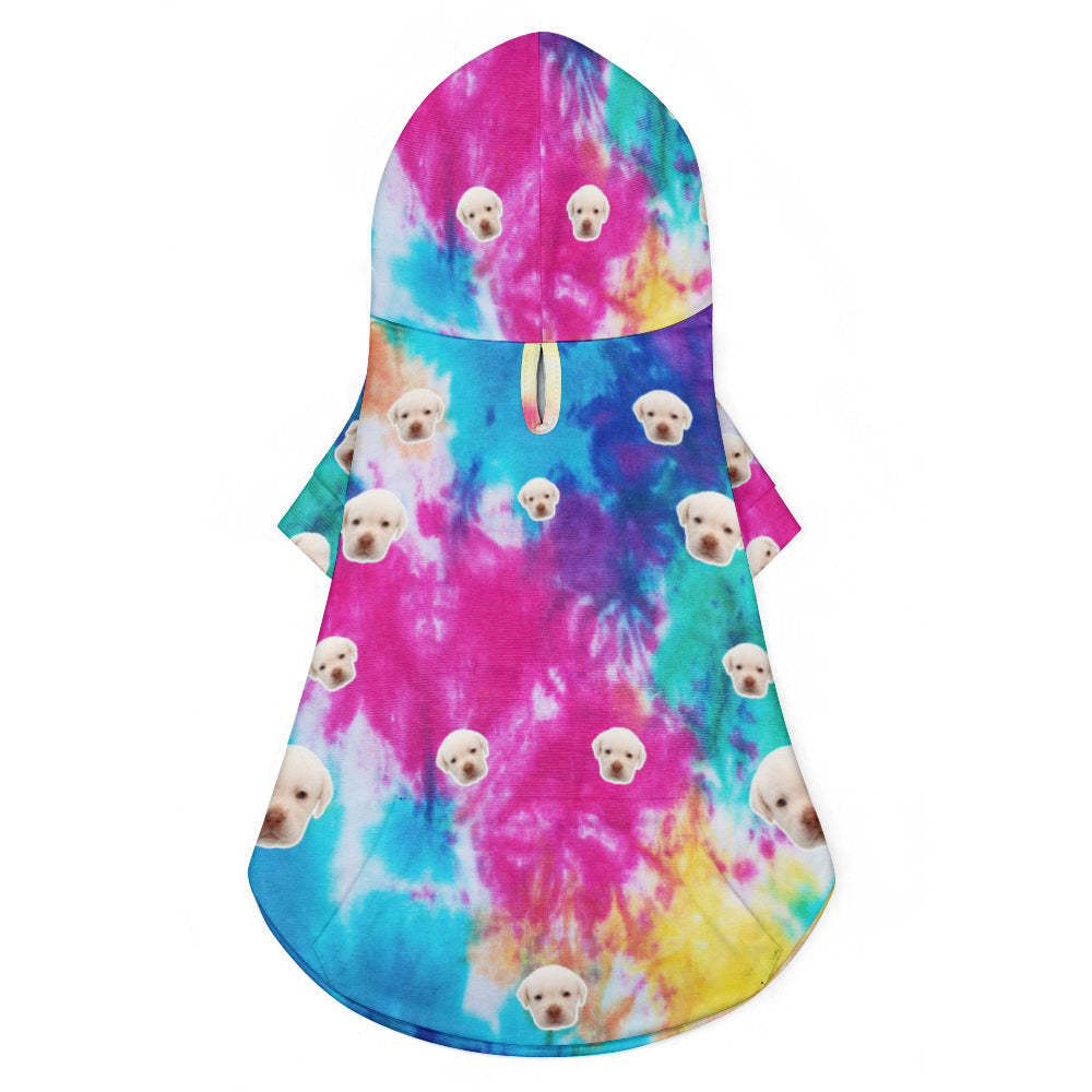 Custom Face Full Print Pet Sweater Tie Dye Pet Clothes - My Photo Socks AU