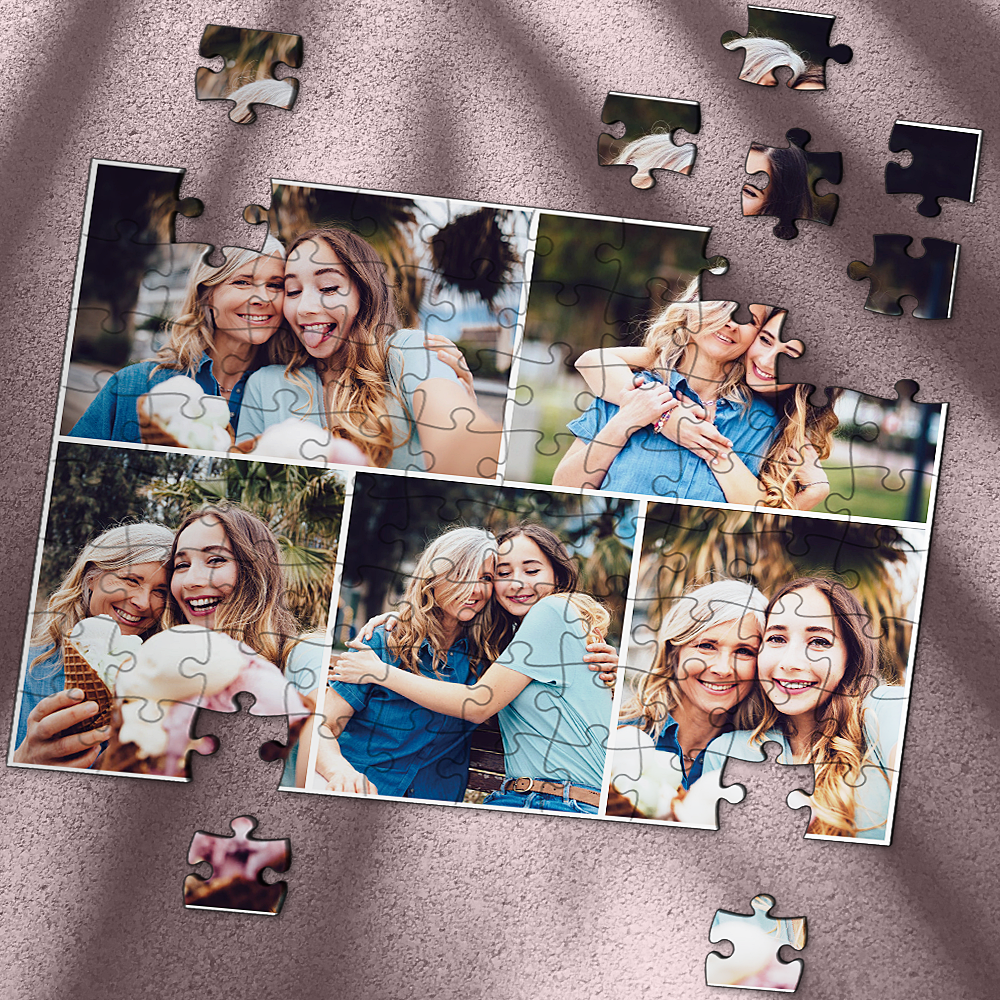 Custom photo jigsaw collage family puzzle love puzzle-35-1000 pieces