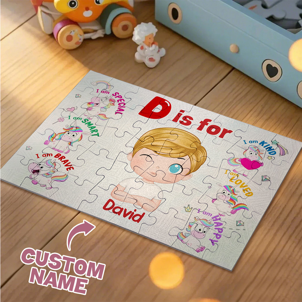 Jigsaw Puzzle Personalized Gift for Kids Trendy 2024 New 2024 Personalized Puzzle for Kid Christmas Gift - MyPhotoSocksAu