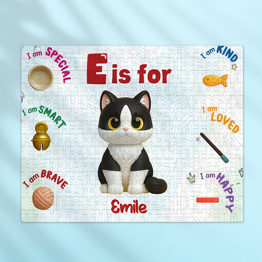 Custom Cartoon Puzzle with Names Jigsaw Puzzle Personalized HAPPY Father's Day Gift For Dad Trendy 2025 - MyPhotoSocksAu