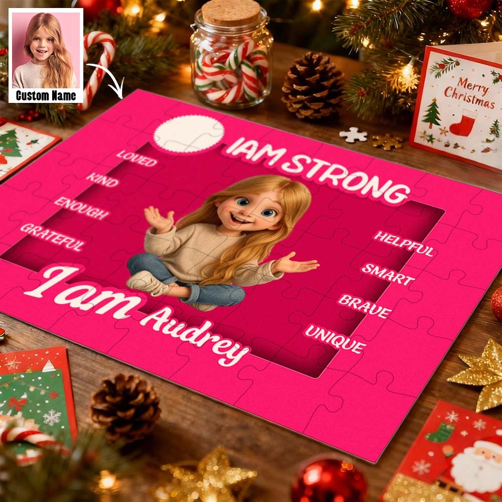Jigsaw Puzzle Personalized - HAPPY BIRTHDAY Christmas Gift For Grandkid - Gift for Kids - Trendy New 2025 - Personalized Puzzle - MyPhotoSocksAu