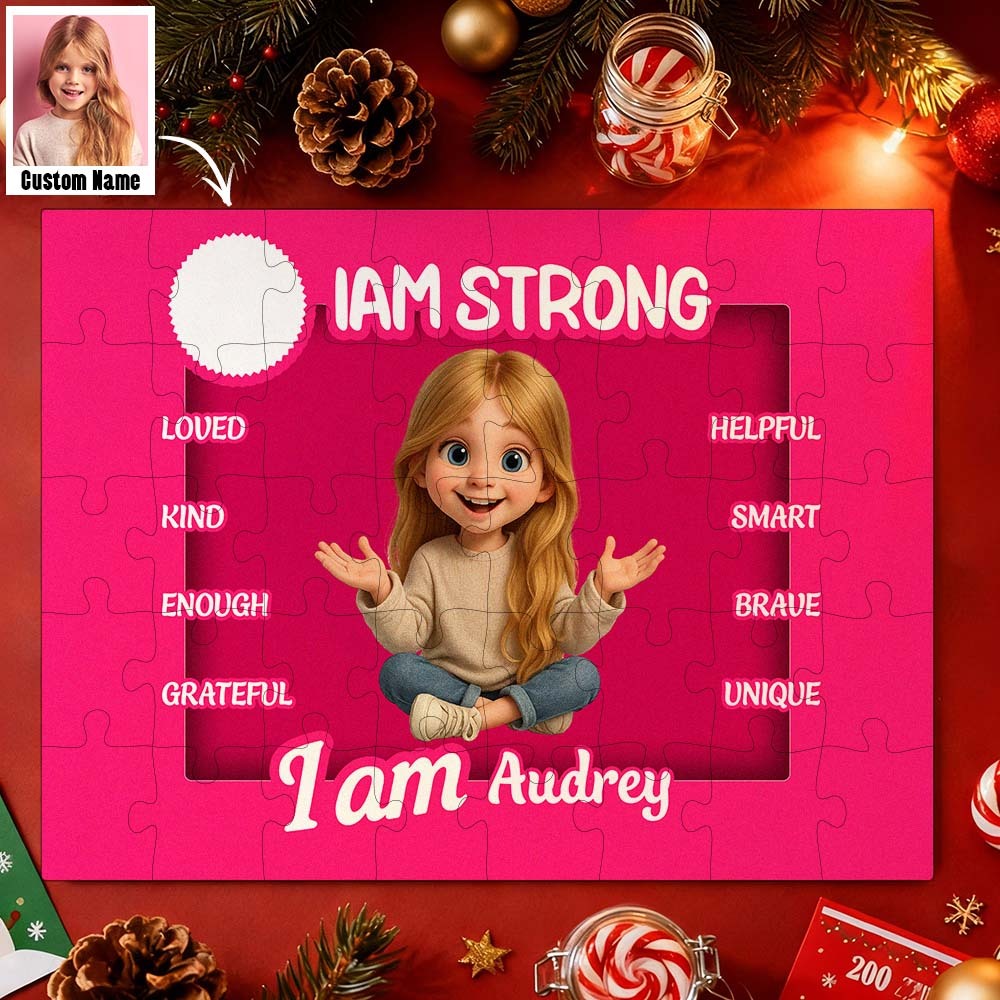 Jigsaw Puzzle Personalized - HAPPY BIRTHDAY Christmas Gift For Grandkid - Gift for Kids - Trendy New 2025 - Personalized Puzzle - MyPhotoSocksAu