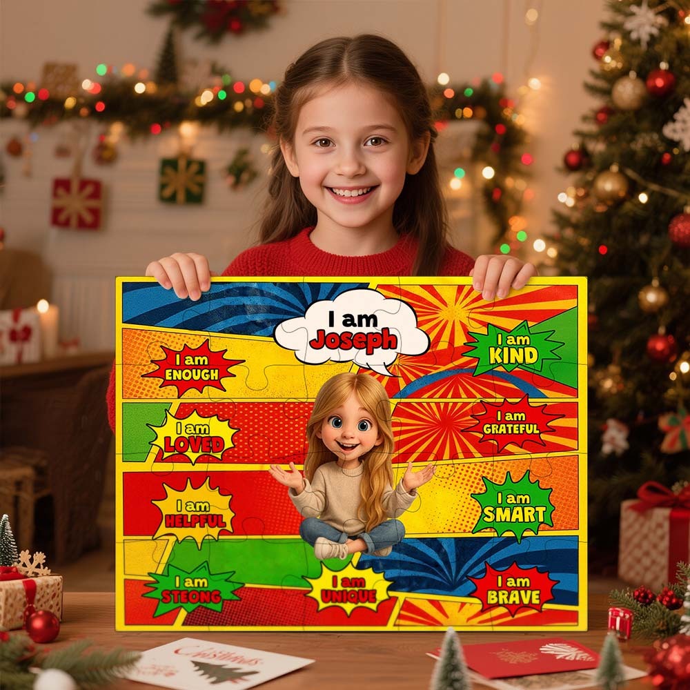 Custom Jigsaw Puzzle- HAPPY BIRTHDAY Christmas Gift For Grandkid - Gift for Kids - Trendy New- Personalized Puzzle - MyPhotoSocksAu