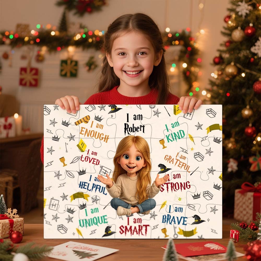 Personalized Jigsaw Puzzle- HAPPY BIRTHDAY Christmas Gift For Grandkid - Gift for Kids - Trendy New - MyPhotoSocksAu
