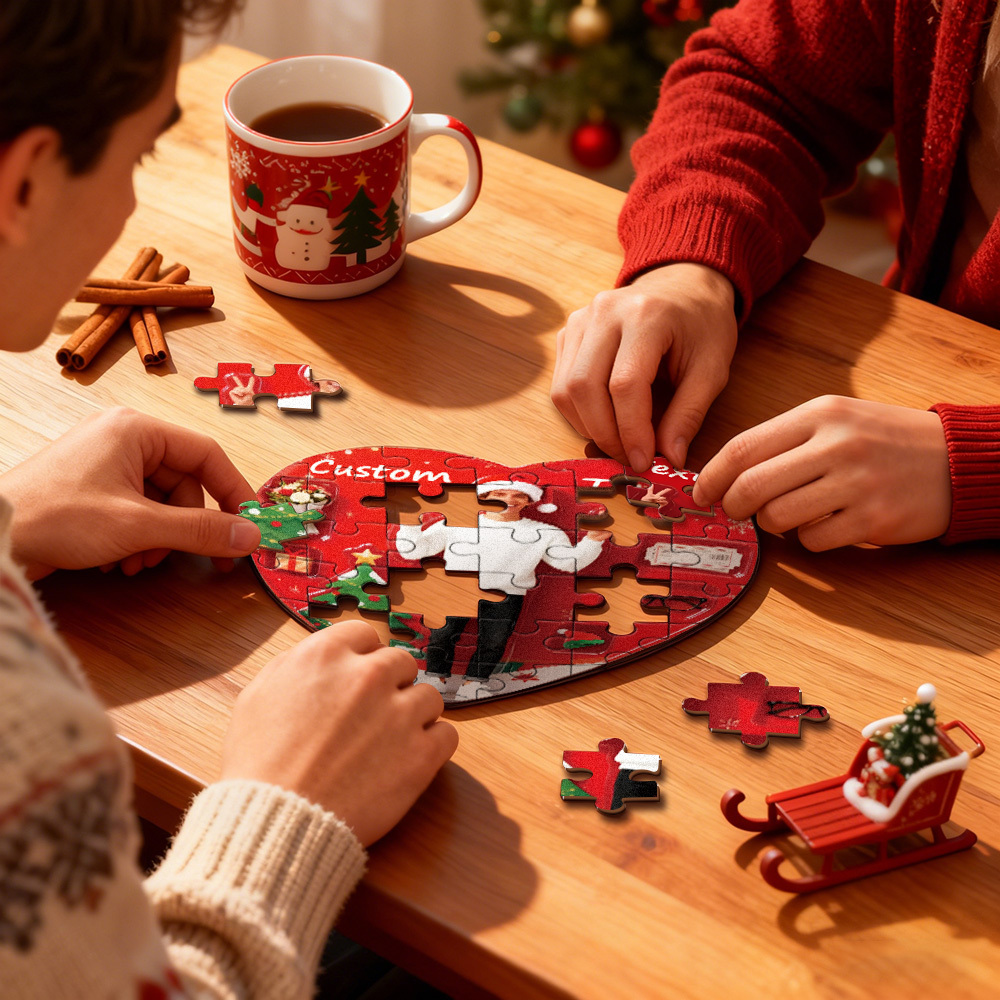 Custom Jigsaw Puzzle- Valentine Gift For Lovers- Gift for Boyfriend Girlfriend - MyPhotoSocksAu