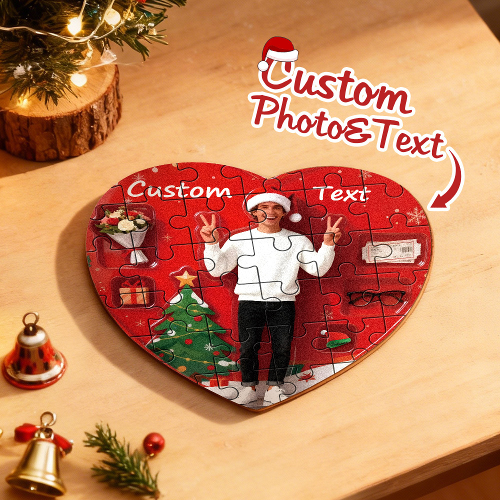 Custom Jigsaw Puzzle- Valentine Gift For Lovers- Gift for Boyfriend Girlfriend - MyPhotoSocksAu