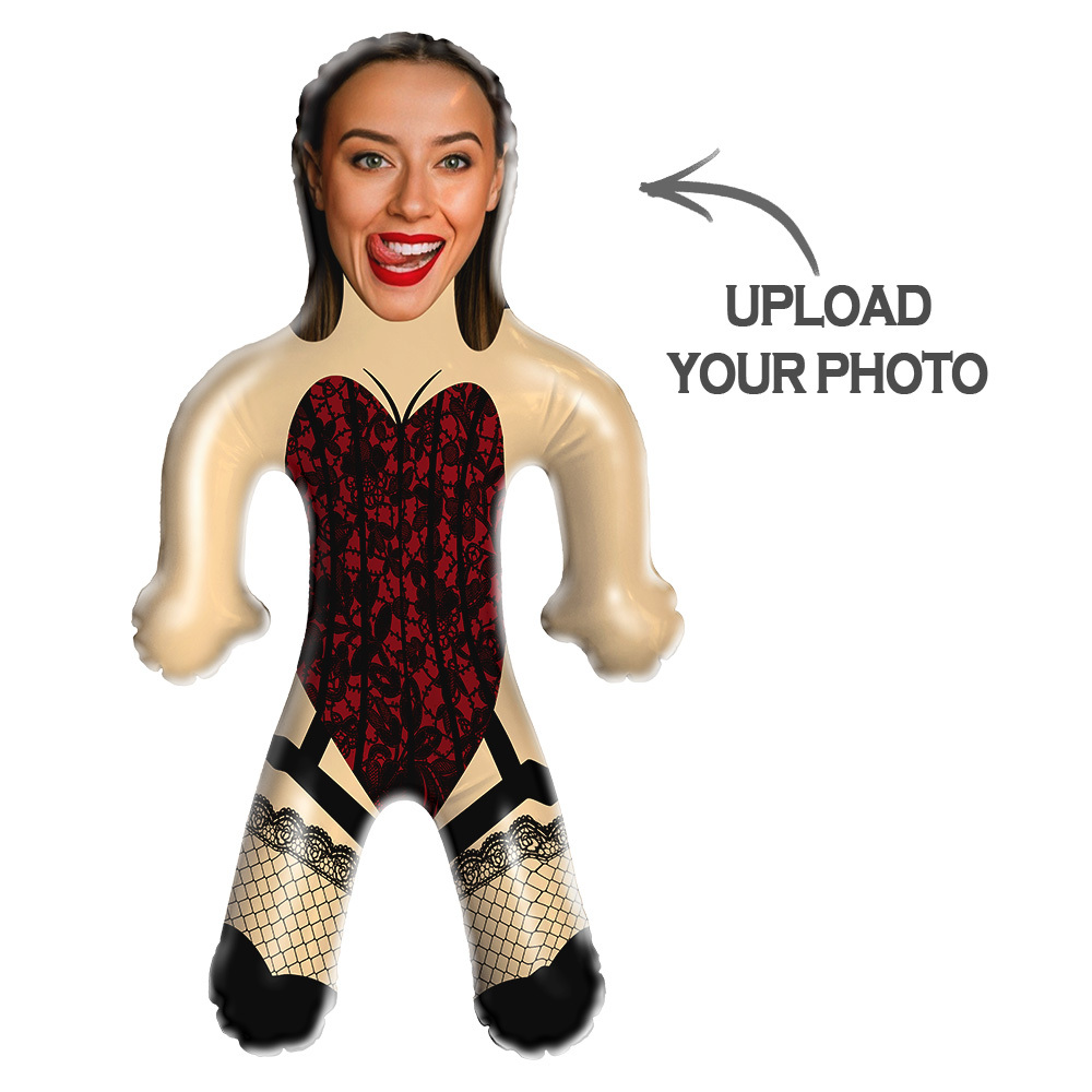 Custom Inflatable Minime Balloon Blow Up Dolls Sexy Bodysuit Doll Custom Face Air Minime for Couple - MyPhotoSocksAu