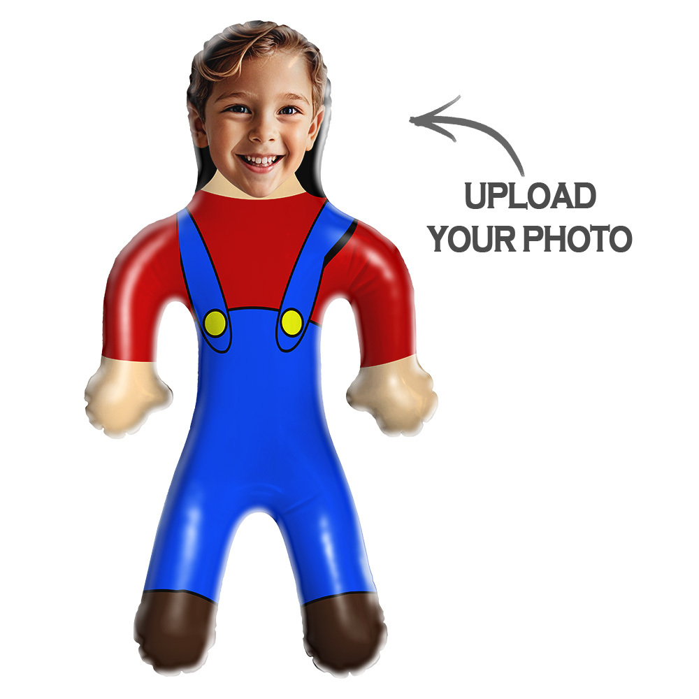 Custom Inflatable Minime Balloon With Face Personalized Blow Up Dolls for Super Him/Kids - MyPhotoSocksAu
