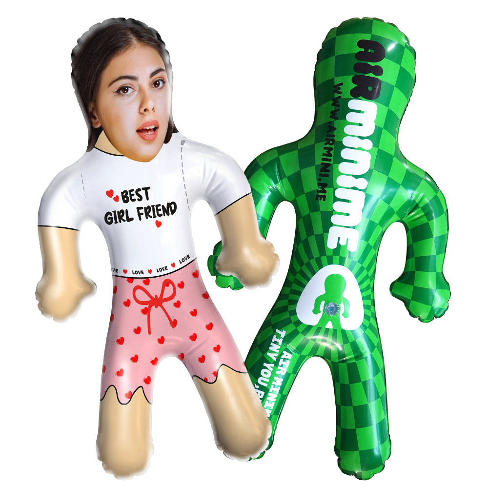 Custom Blow Up Doll Personalized Your Face & Text Air Minime Doll For Couple - MyPhotoSocksAu