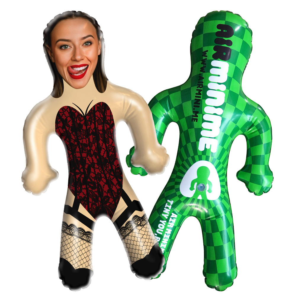 Custom Inflatable Minime Balloon Blow Up Dolls Sexy Bodysuit Doll Custom Face Air Minime for Couple - MyPhotoSocksAu