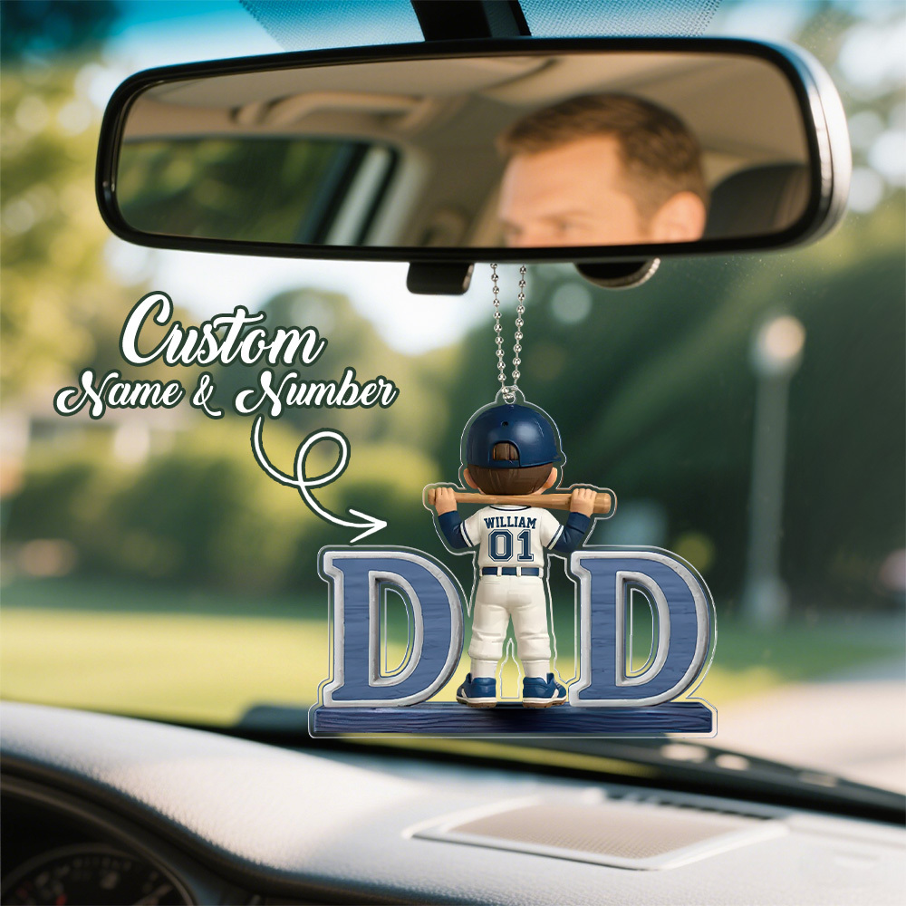 Custom Photo Rear View Drive Safe Personalized Photo Rear View Mirror Accessory Father's Day Gifts - MyPhotoSocksAu