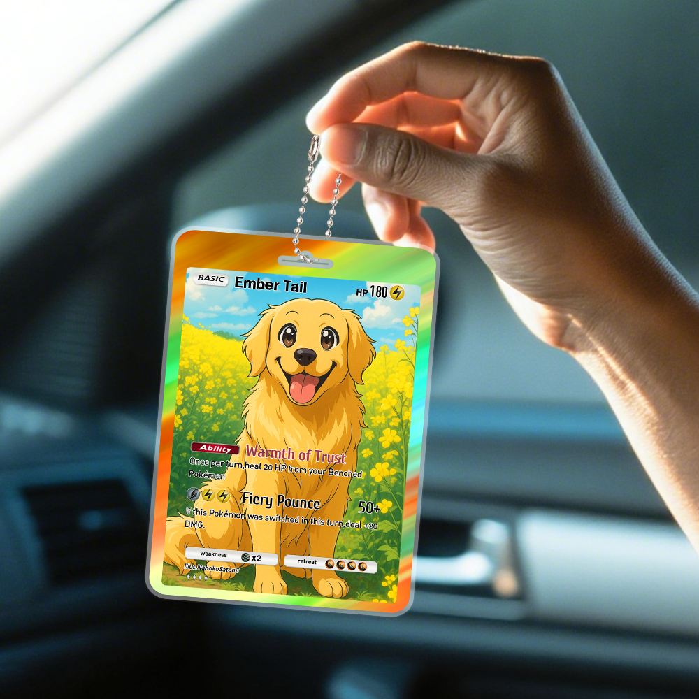 Custom Family Poke Car Ornament  Personalized Cartoon Photo Hanging Decoration with Your Family Members - MyPhotoSocksAu