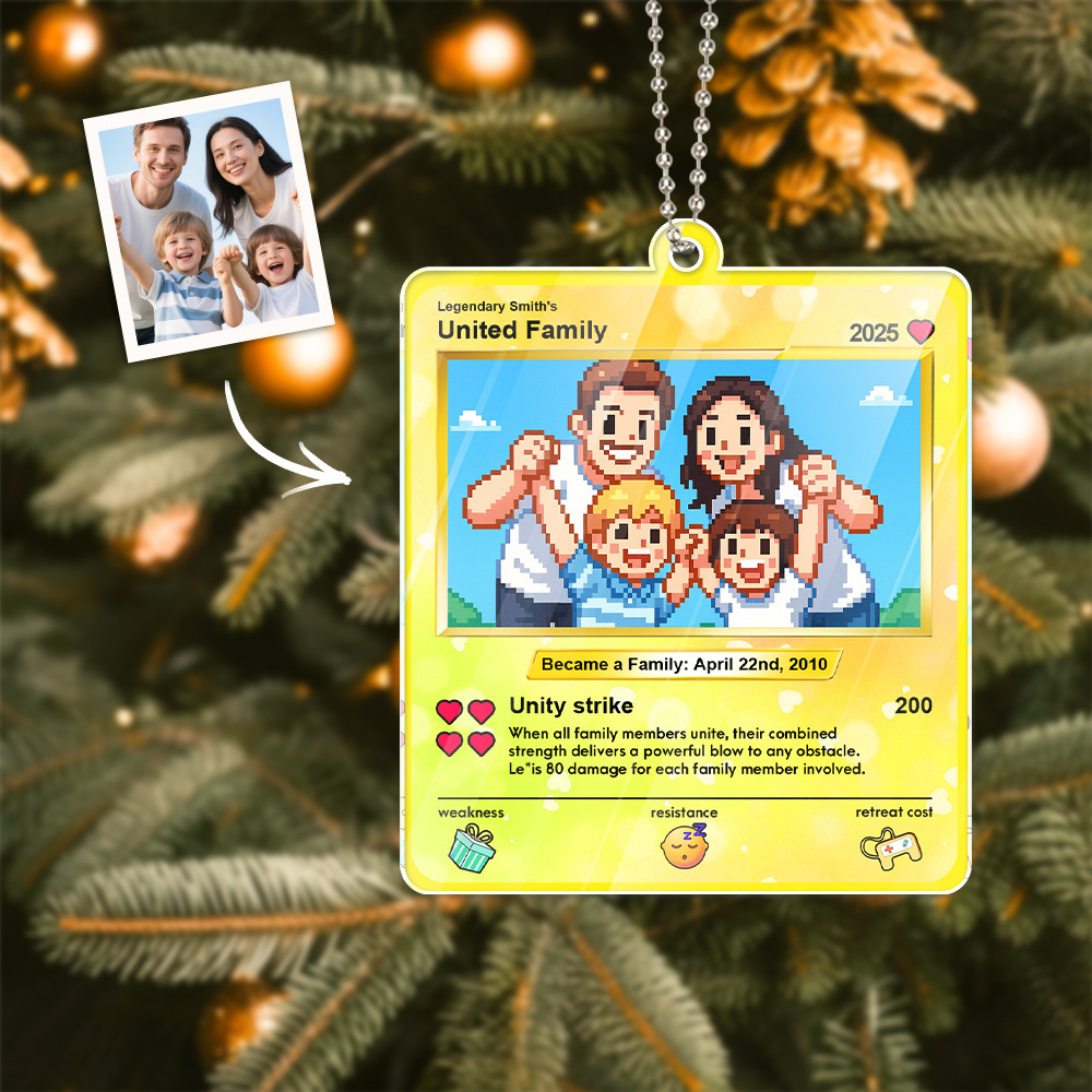 Custom Car Ornament Bag Chrams Acrylic Custom Shaped Gift For Dad, Grandpa - MyPhotoSocksAu