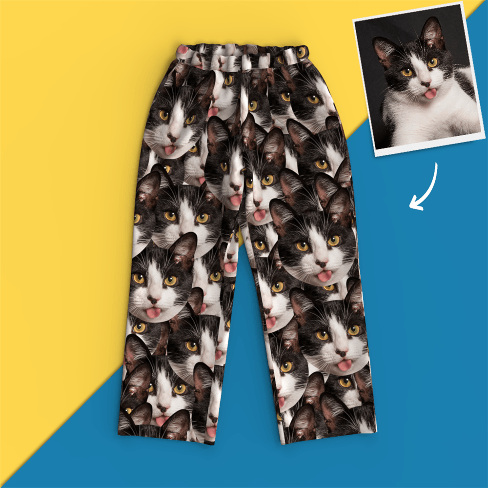 Custom Face Pajamas - Face Mash Dog - MyPhotoSocksAU