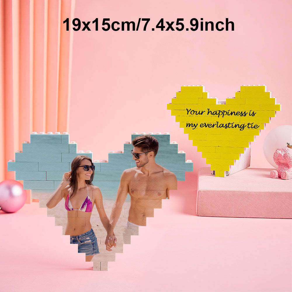 Custom Block Puzzle Personalized Photo Building Brick Multiple Shapes and Sizes Gift for Lover - SantaSocks