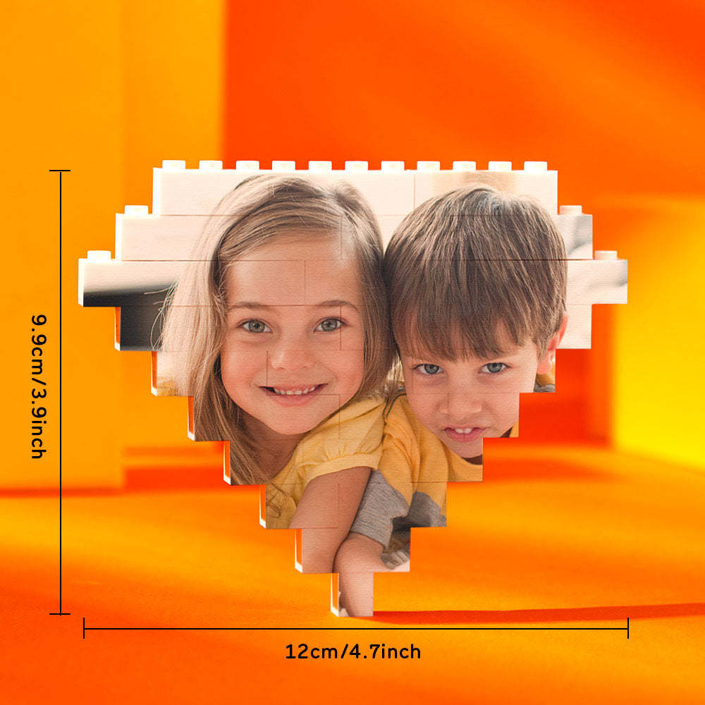 Custom Building Block Puzzle Personalized Photo Brick Diamond Shape - SantaSocks