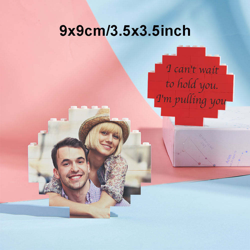 Custom Block Puzzle Personalized Photo Building Brick Multiple Shapes and Sizes Gift for Lover - SantaSocks
