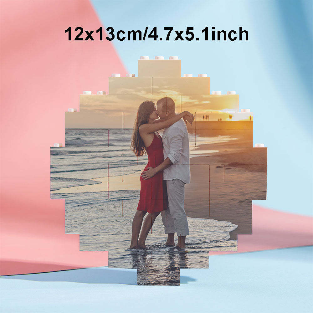 Custom Block Puzzle Personalized Photo Building Brick Multiple Shapes and Sizes Gift for Lover - SantaSocks