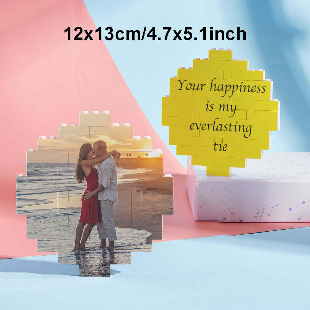 Custom Block Puzzle Personalized Photo Building Brick Multiple Shapes and Sizes Gift for Lover - SantaSocks