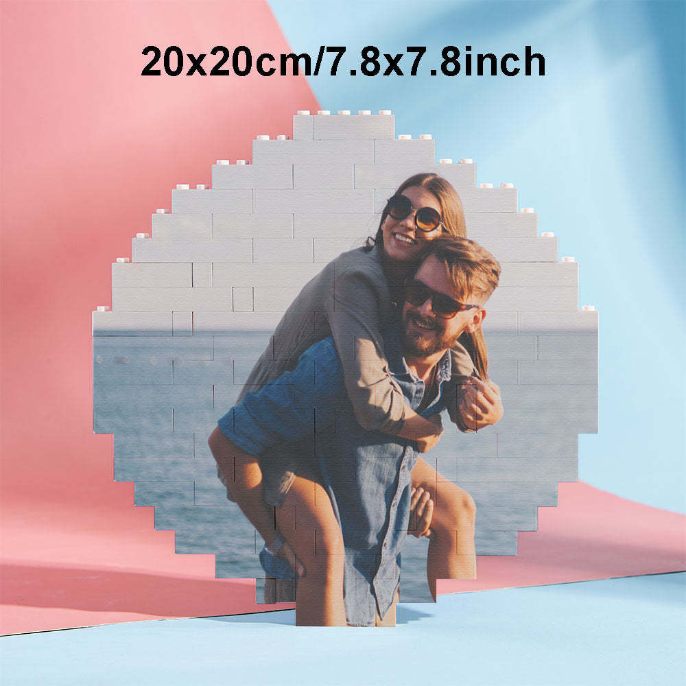 Custom Block Puzzle Personalized Photo Building Brick Multiple Shapes and Sizes Gift for Lover - SantaSocks