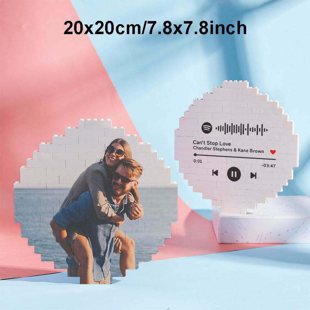 Custom Block Puzzle Personalized Photo Building Brick Multiple Shapes and Sizes Gift for Lover - SantaSocks