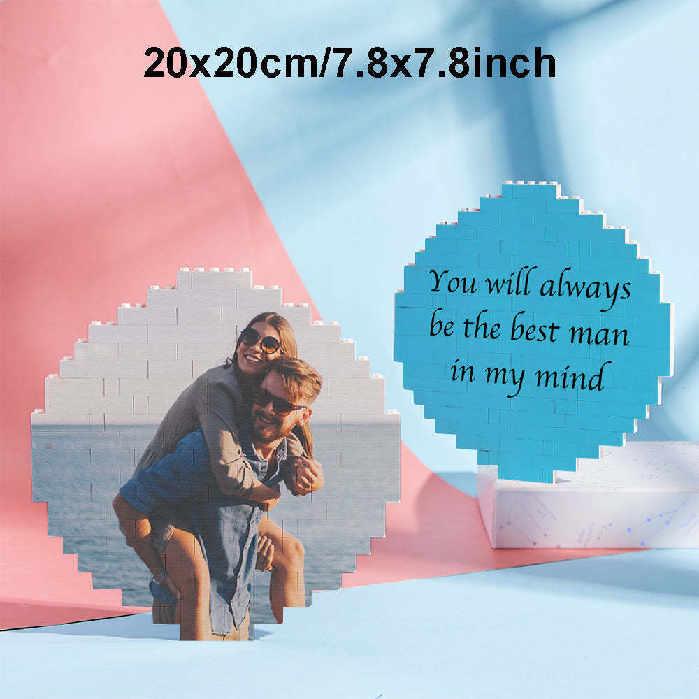 Custom Block Puzzle Personalized Photo Building Brick Multiple Shapes and Sizes Gift for Lover - SantaSocks