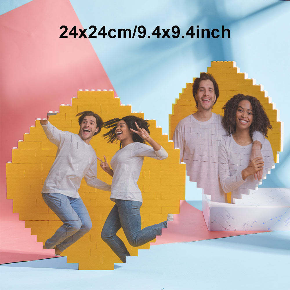 Custom Block Puzzle Personalized Photo Building Brick Multiple Shapes and Sizes Gift for Lover - SantaSocks