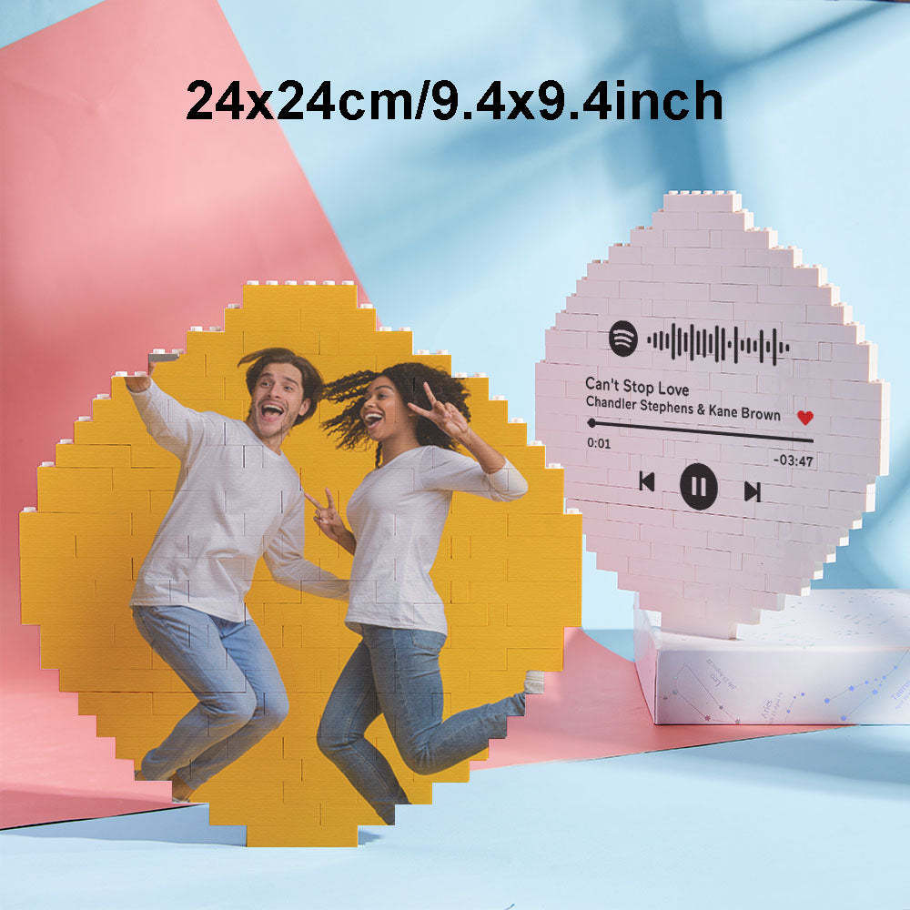 Custom Block Puzzle Personalized Photo Building Brick Multiple Shapes and Sizes Gift for Lover - SantaSocks