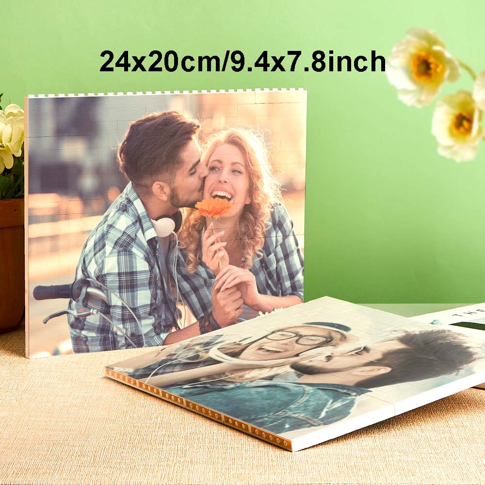 Custom Block Puzzle Personalized Photo Building Brick Multiple Shapes and Sizes Gift for Lover - SantaSocks