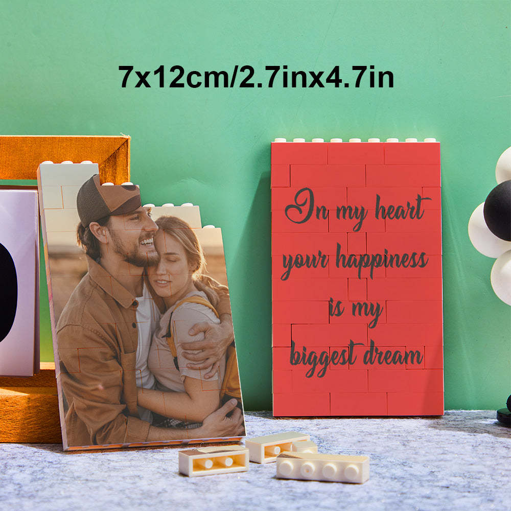 Custom Block Puzzle Personalized Photo Building Brick Multiple Shapes and Sizes Gift for Lover - SantaSocks